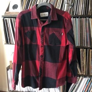 RED/BLACK ACTIVE BRAND LARGE FLANNEL